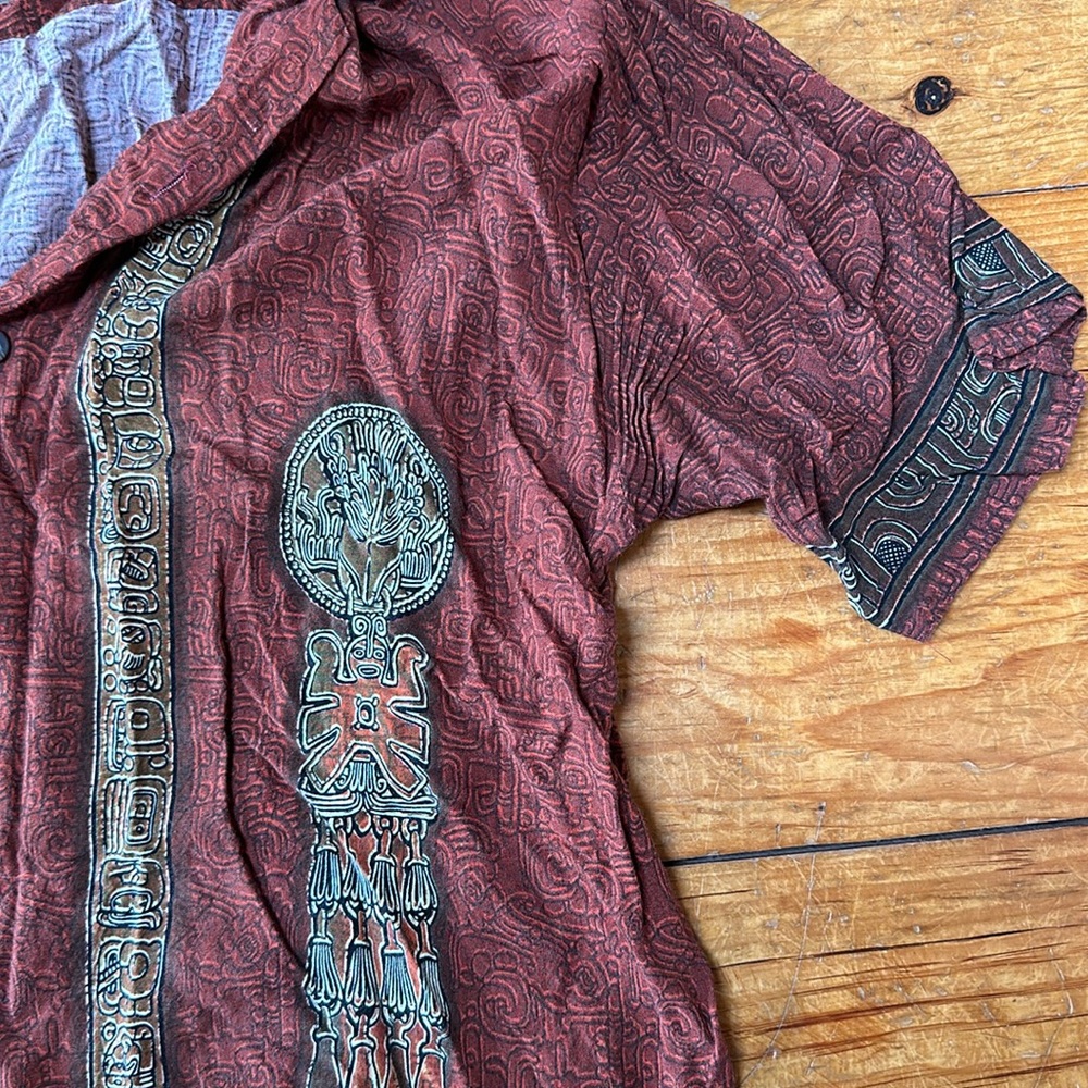 Tiki print shirt - Picture 2 of 9